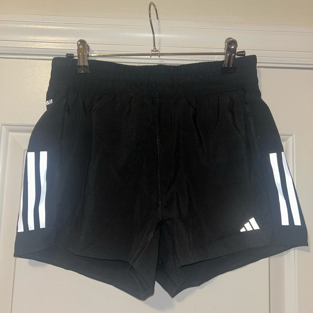 Adidas Aeroready Black 3” Shorts with zip pockets